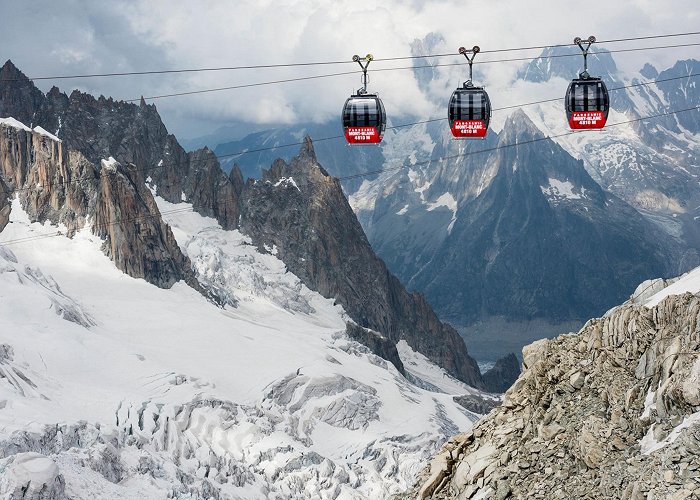 Panoramic Mont Blanc Gondola Ride the Cable Car to the Top of Mont Blanc in France photo