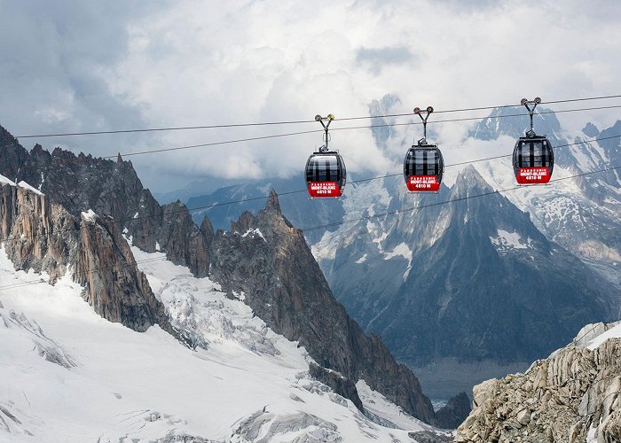 Panoramic Mont Blanc Gondola Ride the Cable Car to the Top of Mont Blanc in France photo