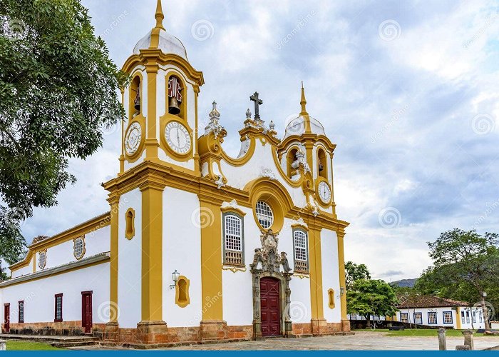 Yves Alves Cultural Center Baroque Church Facade with Its Towers Stock Image - Image of ... photo