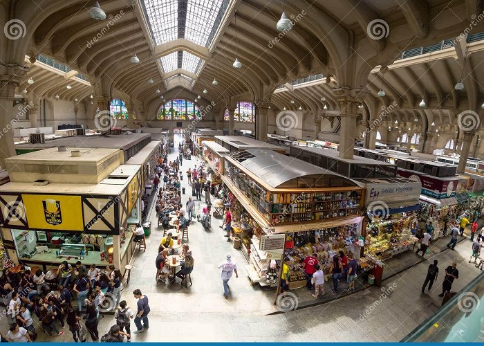 Sao Paulo Municipal Market Interior of Municipal Market Mercado Municipal in Downtown Sao ... photo