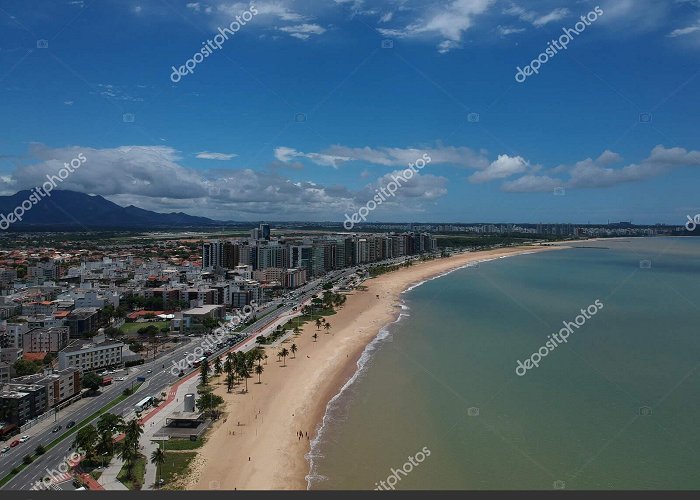 Camburi Beach Aerial View Camburi Beach Residential Buildings Cloudy Sky Vitoria ... photo