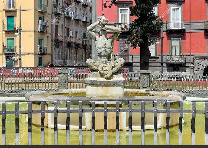 Piazza Cavour Nineteenth Century Triton Fountain Piazza Cavour Naples Port ... photo