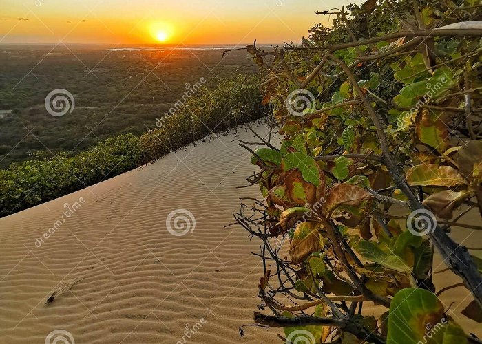 Por do Sol Sand Dune Canoa Quebrada Dunes Vê Ceara Brasil. Vista Das Dunas De Canoa ... photo