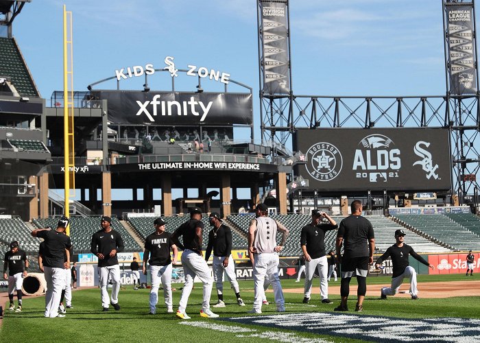 Guaranteed Rate Field Chicago White Sox hold an off-day workout at Guaranteed Rate Field ... photo