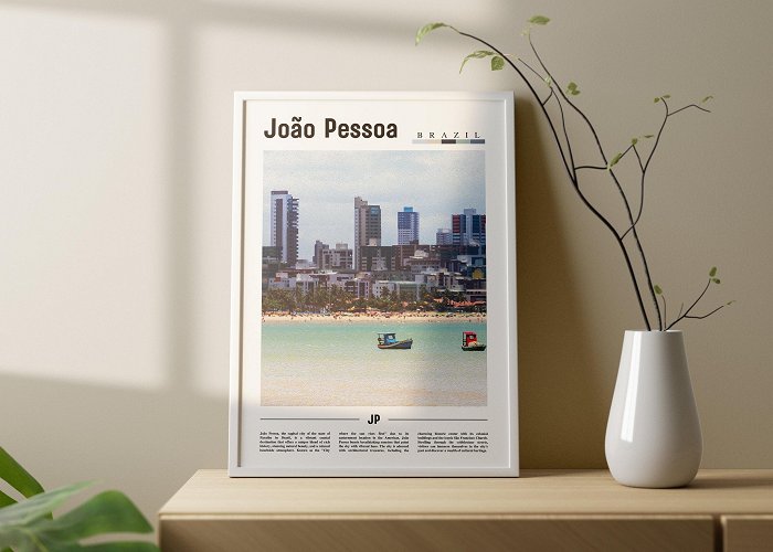 Historic Centre João Pessoa Poster, João Pessoa Print, João Pessoa Wall Art, South ... photo