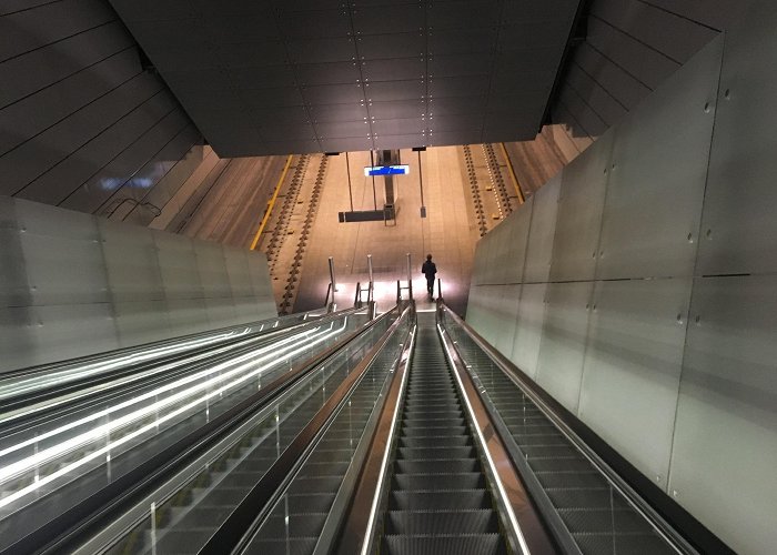 Vijzelgracht Looking down the elevators in metro station Vijzelgracht in ... photo