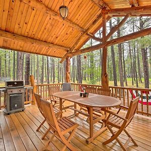 Lush Pinetop Retreat With Large Deck And Wooded Yard! Exterior photo