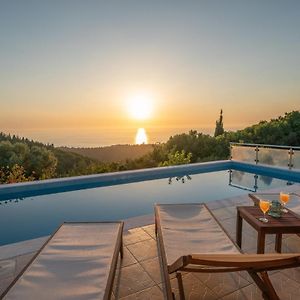 Stone Villa Eriphyle ,Private Witn Sunset View Fiskardo Exterior photo