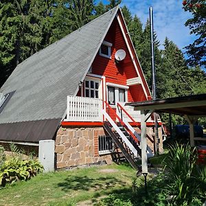 Wanderhuette Zum Bernhardsthal Villa Exterior photo