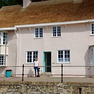 Benwick Cottage: Beachfront Thatched Retreat with Spectacular Sea Views Lyme Regis Exterior photo