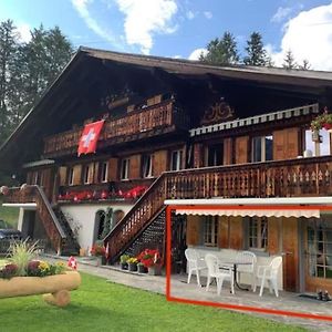 1 Room Apt, Kitchen, Patio, In Beautiful Chalet Les Diablerets Exterior photo