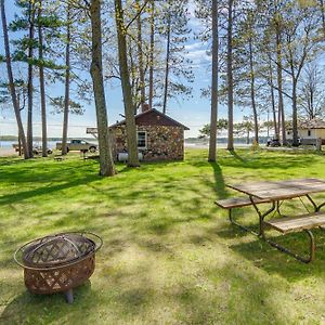 Rustic Cabin With Fire Pit, Steps To Sand Lake! Northwoods Beach Exterior photo