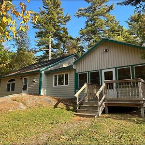 Cozy Log Home Across From Phillips Lake-Four Season Fun Dedham Exterior photo