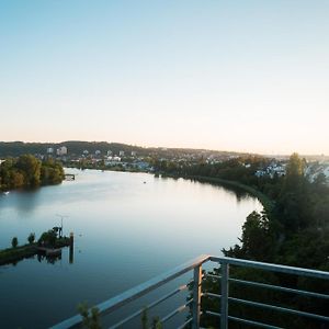 Penthouse Wohnung Mit Schoenem Moselblick In Metternich Koblenz  Exterior photo