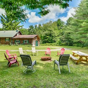 Log Cabin With Game Room And Fire Pit In Forestport! Exterior photo