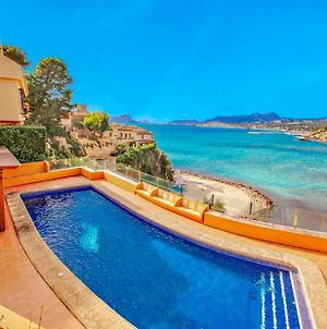 El Portet - Beachfront Holiday Home With Private Pool In Moraira Exterior photo