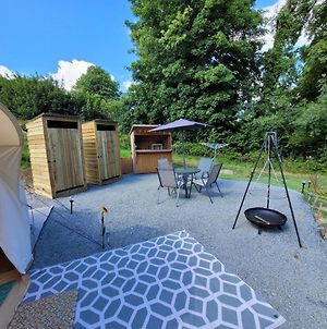 Sunflower Glamping Tent, Perfect For Couples Or A Family Log Burner Hot Shower Eco Loo Quiet Location On Edge Of Smallholding With Friendly Animals Narberth Exterior photo