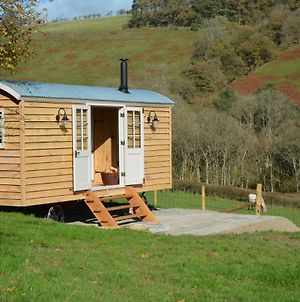 Snug Oak Hut With A View On A Welsh Hill Farm Apartment Brecon Exterior photo