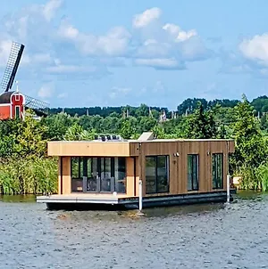 Surla Houseboat "Aqua Zen" On Kagerplassen With Tender Kaag Exterior photo